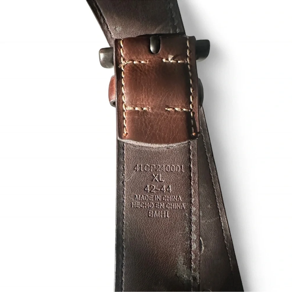 Columbia Sportswear Brown Genuine Leather Classic Belt Mens Size XL 42-44 - Picture 7 of 8